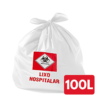 Saco Lixo Hospitalar 100L 70X80X0,003 C/100 - Polimpress