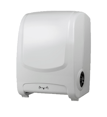 Dispenser para Papel Toalha Bobina Auto Corte Branco - Plestin