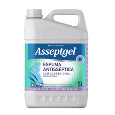 Sabonete Espuma Asseptgel C/Clorexidina 5L - Start