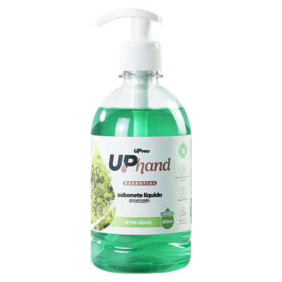Sabonete Liquido Glicerinado Pump 500ml Erva Doce Up Hand