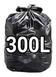 Saco Lixo Preto 300L 120X130x0,07 H3 C/50