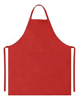 Avental de Pano Cor Vermelho para Cozinha