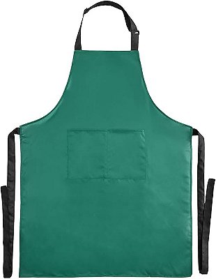 Avental de Pano Cor Verde para Cozinha