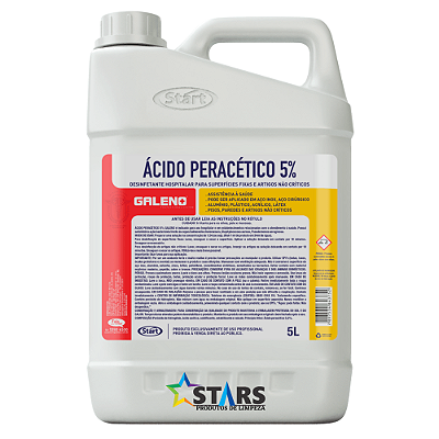 Acido Peracetico 5% 5L Desinfetante Hospitalar Galeno - Start