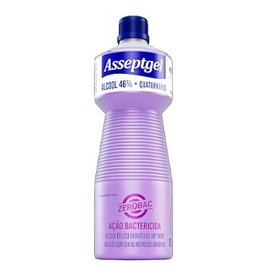Desinfetante Asseptgel 46° 1L Zerobac Lavanda - Start