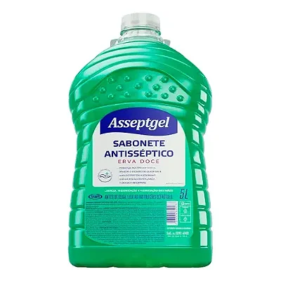 Sabonete Liquido 5L Antisséptico Asseptgel Erva Doce - Start