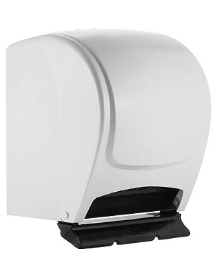 Dispenser para Papel Toalha Bobina Alavanca Branco - Plestin