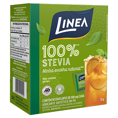 Adoçante em Pó Stevia 25g c/50 - Linea