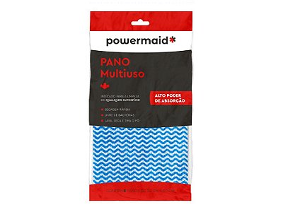 Pano não tecido multiuso kit 5 pcs azul - Powermaid