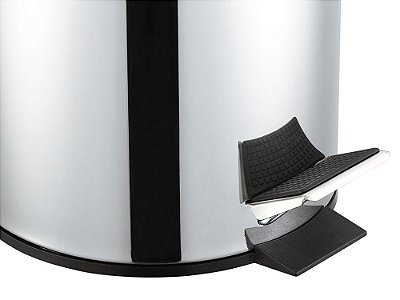 Lixeira Redonda 5L Aco Inox - Powermaid