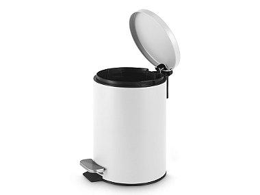 Lixeira Matte 5L Branca - Powermaid