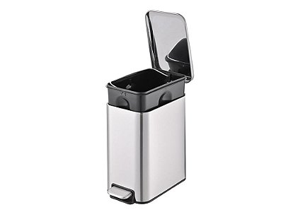 Lixeira linea 5 l aço inox - Powermaid