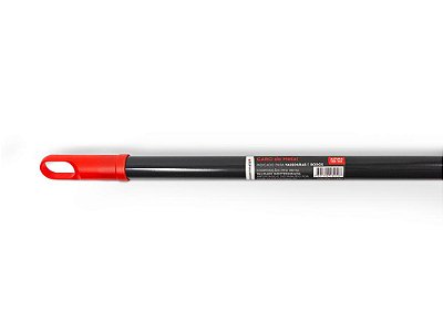 Cabo de metal 1,2m para vassouras e rodos tam. Único vermelho c/ cinza - Powermaid