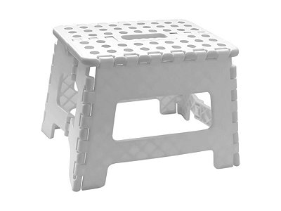 Banqueta multiuso dobrável tam único branco - Powermaid