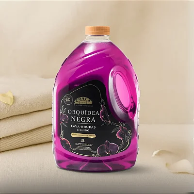 Lava roupas líquido 3lt orquídea negra coala laundry coala