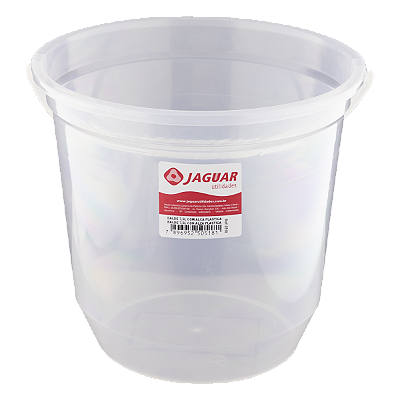 Balde transparente 7,5l com alça metálica -JAGUAR