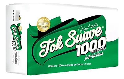 Papel Interf PCT 20x20 X 1000flS Branco Tok Suave Plus - Aguipel