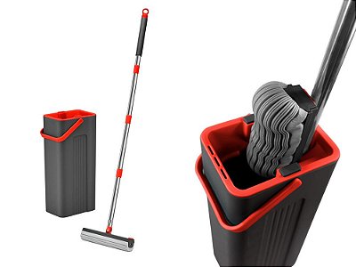 Mop esponja pro vermelho/cinza - Powermaid