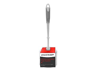 Escova sanitária com suporte Vermelho c/ cinza