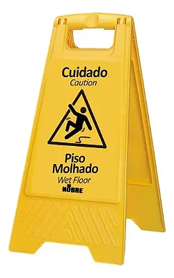 Placa plastica sinalizadora   Em Manutencao   - Nobre