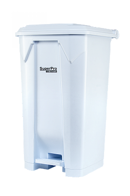 Lixeira Plástica C/Pedal 50l Branca SOLUTION SP93650BR