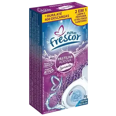 Pastilha Adesiva lavanda C/3 UNidades - Novo Frescor