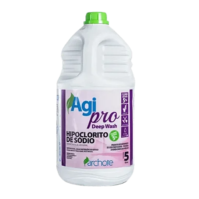 Hipoclorito De Sódio 5% de Cloro Ativo agipro deep wash - Archote