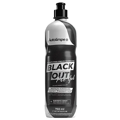 Selante Revitalizador de Pneus e Borrachas Blackout Pro Gel 750ml Autolimpe