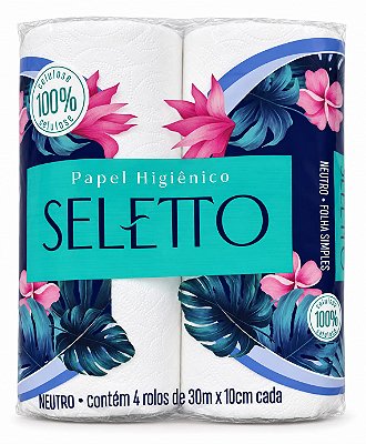 Papel Higiênico F.Dupla Pct 04x30mt - Seletto