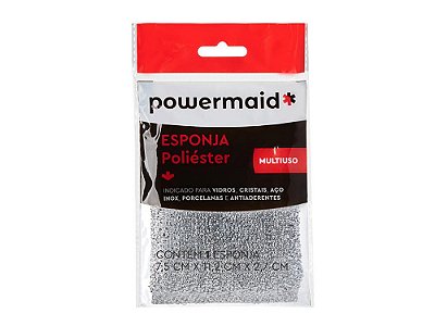 Esponja Multiuso de Poliéster 11,2 cm Prateada – Camesa