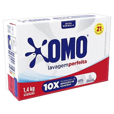 Sabão em Pó 1,4kg Lavagem Perfeita - Omo