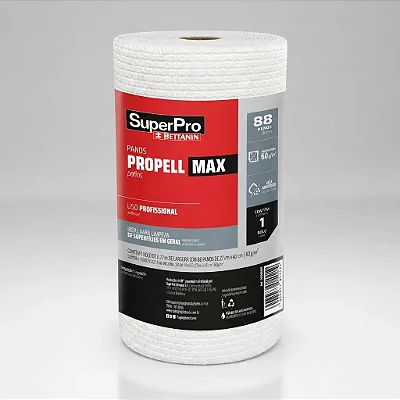 Rolo de Pano Multiuso Propell Max 28x40cm com 88 Panos – SuperPro Bettanin