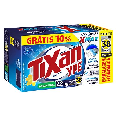 Sabão em Pó 2,2kg Tixan Primavera - Ype