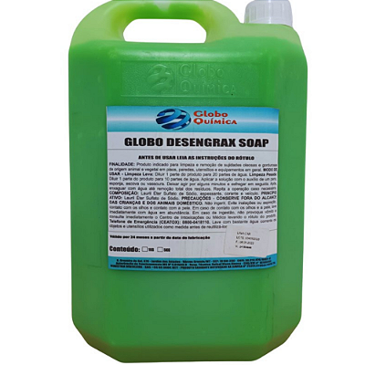 Detergente Soap p/ Maos 5L - Globo Quimica