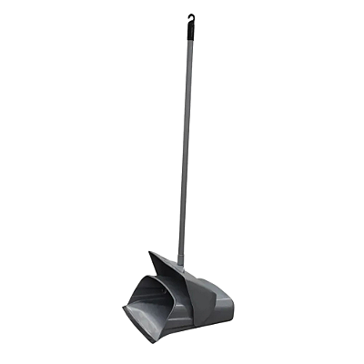 Pa Lixo Coletora Plastica gd c/Cabo 9261 Cinza - Super Pro Bettanin