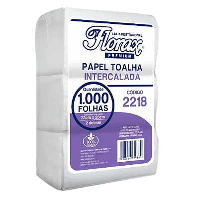 Papel Interf PCT 22x20 x 1000fls Premium Ref2218 - Florax - Pacote