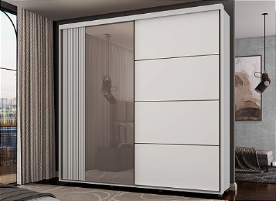 Roupeiro Tesla Branco 100% MDF