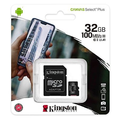 Cartão de Memória Kingston Canvas Select Plus - 32GB