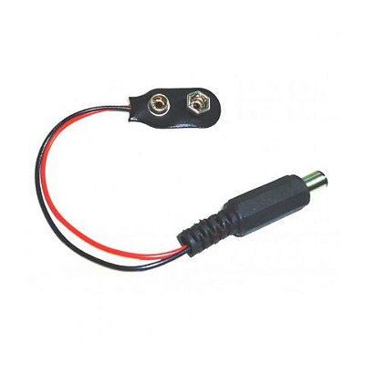 Conector Bateria 9V com Plug P4