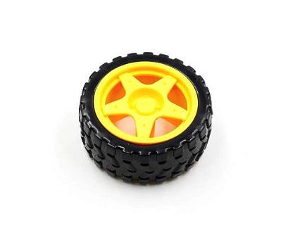 Roda 64mm para Chassi Robótico