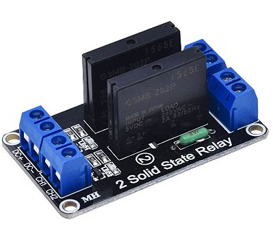 Módulo Relé Estado Sólido 2 Canais 5V