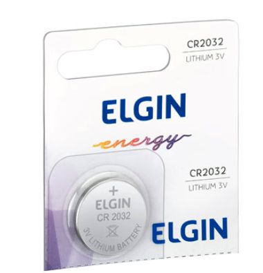 Bateria Elgin CR2032 Lithium 3V