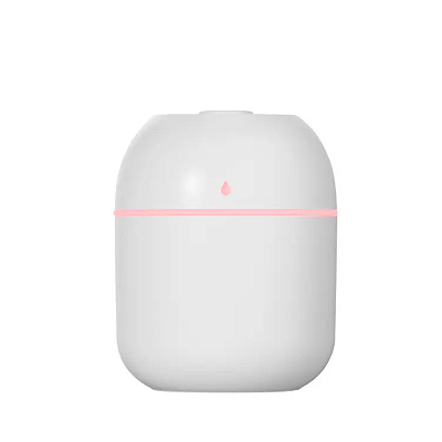 Mini Umidificador De Ar Portátil Usb Com Led 220ml Branco