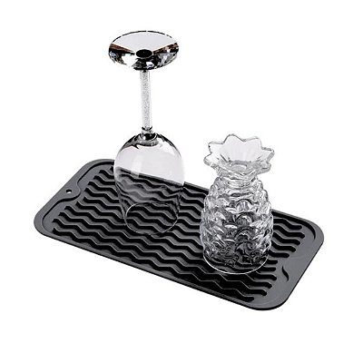 Tapete Escorredor De Louça Bar Porta Copos Pratico Silicone