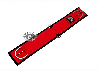 Barrigueira Neoprene Estreita Vermelha