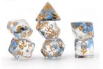 Kit de Dados - Nebula Blue and Black Swirl - 16mm - Importado