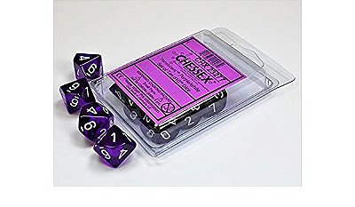 10d10 Translucent: Purple/White - Importado