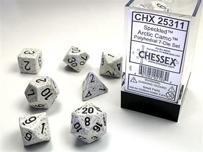 Speckled® Polyhedral Arctic Camo™ 7-Die Set - Importado