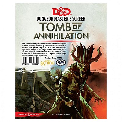 D&D: Tomb of Annihilation: DM Screen - Importado