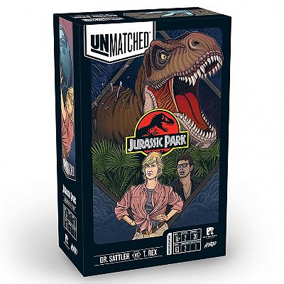 Unmatched Jurassic Park Sattler vs T-Rex - Boardgame - Importado
